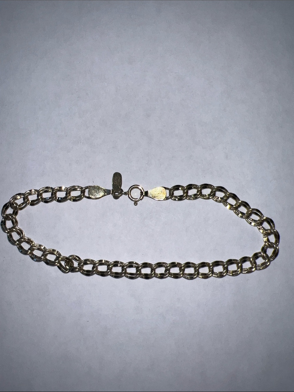 Vintage PPC STG Sterling Silver Double link bracelet